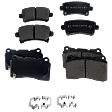 2015 Cadillac XTS - Front and Rear Front-Ceramic/Rear-Organic Brake Pad Set, 3.6L 6Cyl, Except Heavy Duty Brakes, Pro-Line Series