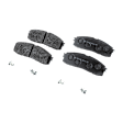 Front and Rear Brake Pad Set, Ceramic - Front; Organic - Rear, Pro-Line Series