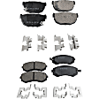 Front and Rear Brake Pad Sets, Ceramic, Pro-Line Series
