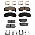 Front and Rear Brake Pad Set, Semi-Metallic, Pro-Line Series