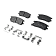 Front and Rear Brake Pad Set, Semi-Metallic, Pro-Line Series