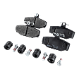 Front and Rear Brake Pad Sets, Semi-Metallic, Pro-Line Series