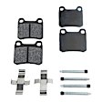 1994 Mercedes Benz C220 - Front and Rear Organic Brake Pad Set, 2.2L 4Cyl, Pro-Line Series