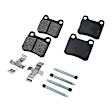 1994 Mercedes Benz C220 - Front and Rear Organic Brake Pad Set, 2.2L 4Cyl, Pro-Line Series