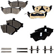 1997 Ford Crown Victoria - Front and Rear Front-Semi-Metallic/Rear-Ceramic Brake Pad Set, 4.6L 8Cyl, enginevinname: 9; CNG, Pro-Line Series
