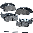 2001 Ford F-150 - Front and Rear Semi-metallic Brake Pad Set, 4.2L 6Cyl, Except GVW 7,700 Lbs., Pro-Line Series