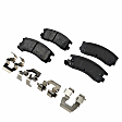 Front and Rear Brake Pad Sets, Semi-Metallic - Front; Ceramic - Rear, Pro-Line Series