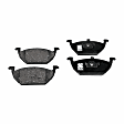 2016 Volkswagen Jetta - Front and Rear Organic Brake Pad Set, No Pad Sensor, 280mm Front Disc, 272mm Rear Disc, Pro-Line Series