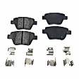2016 Volkswagen Jetta - Front and Rear Organic Brake Pad Set, No Pad Sensor, 280mm Front Disc, 272mm Rear Disc, Pro-Line Series