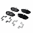 2016 Volkswagen Jetta - Front and Rear Organic Brake Pad Set, No Pad Sensor, 280mm Front Disc, 272mm Rear Disc, Pro-Line Series