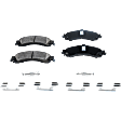 2006 Cadillac Escalade - Front and Rear Ceramic Brake Pad Set, 6.0L 8Cyl, AWD, Pro-Line Series