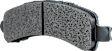 Front and Rear Brake Pad Set, Ceramic - Front, Semi-Metallic - Rear, Pro-Line Series