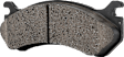 Front and Rear Brake Pad Set, Ceramic - Front, Semi-Metallic - Rear, Pro-Line Series