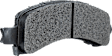 Front and Rear Brake Pad Set, Ceramic - Front, Semi-Metallic - Rear, Pro-Line Series