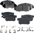 2006 Acura TL - Front and Rear Ceramic Brake Pad Set, 3.2L 6Cyl, Automatic Transaxle, Except Brembo Caliper Braking Systems, Pro-Line Series
