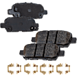 2012 Nissan Altima - Front and Rear Ceramic Brake Pad Set, engdesig: VQ35DE, Naturally Aspirated, GAS, Nissan Engine, Pro-Line Series