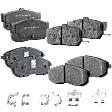 2001 Nissan Altima - Front and Rear Front-Organic/Rear-Ceramic Brake Pad Set, 2.4L 4Cyl, Pro-Line Series