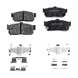 2001 Nissan Altima - Front and Rear Front-Organic/Rear-Ceramic Brake Pad Set, 2.4L 4Cyl, Pro-Line Series