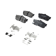 2001 Nissan Altima - Front and Rear Front-Organic/Rear-Ceramic Brake Pad Set, 2.4L 4Cyl, Pro-Line Series