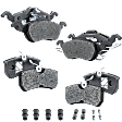2001 Ford Focus - Front and Rear Semi-Metallic Brake Pad Set, Pro-Line Series