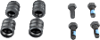2001 Ford Focus - Front and Rear Semi-Metallic Brake Pad Set, Pro-Line Series