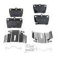 Front and Rear Brake Pad Sets, Ceramic - Front; Organic - Rear, Pro-Line Series