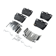 Front and Rear Brake Pad Sets, Ceramic - Front; Organic - Rear, Pro-Line Series