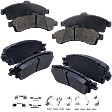 Front and Rear Brake Pad Sets, Ceramic - Front; Semi-Metallic - Rear, Pro-Line Series