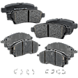 Front and Rear Brake Pad Sets, Pro-Line Series, Ceramic Pad Material