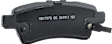 Front and Rear Brake Pad Sets, Pro-Line Series, Ceramic Pad Material
