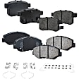 Front and Rear Brake Pad Set, Ceramic, Pro-Line Series