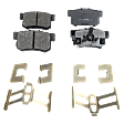 2012 Honda CR-V - Front and Rear Ceramic Brake Pad Set, 2.4L 4Cyl, All Wheel Drive, Pro-Line Series