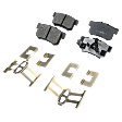 2012 Honda CR-V - Front and Rear Ceramic Brake Pad Set, 2.4L 4Cyl, All Wheel Drive, Pro-Line Series