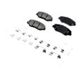 2012 Honda CR-V - Front and Rear Ceramic Brake Pad Set, 2.4L 4Cyl, All Wheel Drive, Pro-Line Series