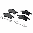 Front and Rear Brake Pad Sets, Pro-Line Series, Ceramic - Front; Semi-Metallic - Rear Pad Material