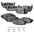 Front and Rear Brake Pad Sets, Ceramic, Pro-Line Series