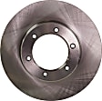 Front Brake Disc, Natural Finish, Plain Surface, Vented, 6 Lugs, 290.58 mm, Pro-Line Series