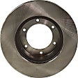 Front Brake Disc, Natural Finish, Plain Surface, Vented, 6 Lugs, 290.58 mm, Pro-Line Series