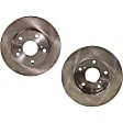 Front Brake Disc, Natural Finish, Plain Surface, Vented, 5 Lugs, 255.02 mm, 2.2L, 4Cyl, Pro-Line Series