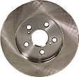 Rear Brake Discs, Plain Surface, Solid, 5 Lugs, 10.2 in., Pro-Line Series