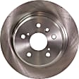 Front and Rear Brake Disc, Natural Finish, Plain Surface, Front-Vented/Rear-Solid, 5 Lugs, Front-275.08 mm/Rear-291.08 mm, 3.0L, 6Cyl, Pro-Line Series
