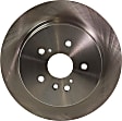 Rear Brake Disc, Natural Finish, Plain Surface, Solid, 5 Lugs, 309.12 mm, Pro-Line Series