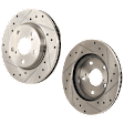 2017 Toyota RAV4 - Front Brake Disc, Cross-drilled and Slotted, Vented, 5 Lugs, 275.08 mm, 2.5L 4Cyl, Pro-Line Series