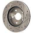 2017 Toyota RAV4 - Front Brake Disc, Cross-drilled and Slotted, Vented, 5 Lugs, 275.08 mm, 2.5L 4Cyl, Pro-Line Series
