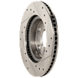 2017 Toyota RAV4 - Front Brake Disc, Cross-drilled and Slotted, Vented, 5 Lugs, 275.08 mm, 2.5L 4Cyl, Pro-Line Series