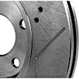Front Brake Disc, Natural Finish, Cross-drilled and Slotted, Vented, 5 Lugs, 275 mm, RWD, Pro-Line Series