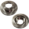Front Brake Disc, Natural Finish, Plain Surface, Vented, 6 Lugs, 296.93 mm, Pro-Line Series