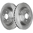 Rear Brake Discs, Plain Surface, Vented, 5 Lugs, Pro-Line Series