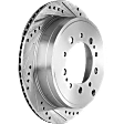 Rear Brake Disc, Cross-drilled and Slotted, Vented, 5 Lugs, 345.19 mm,, Pro-Line Series