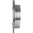 Rear Brake Disc, Cross-drilled and Slotted, Vented, 5 Lugs, 345.19 mm,, Pro-Line Series